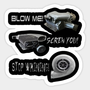 Blown away Sticker